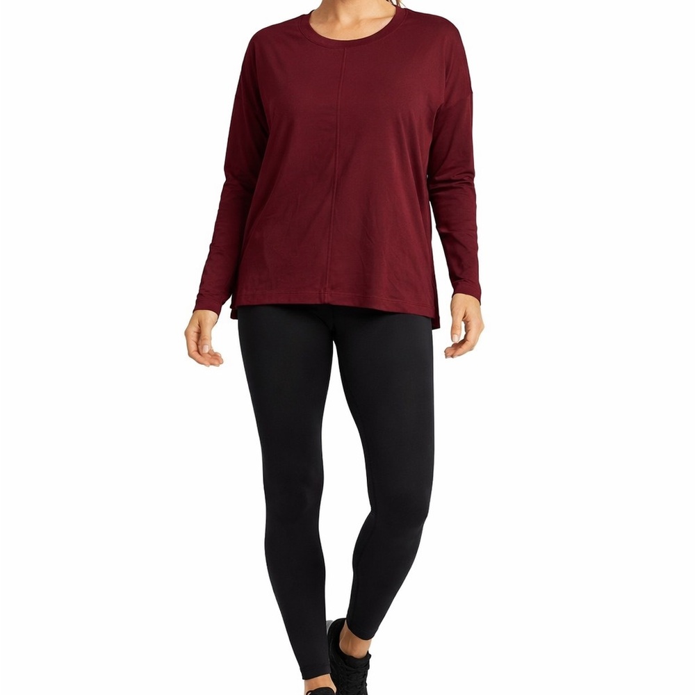 Old Navy Activewear Size Medium Maroon Long-Sleeve Shirt